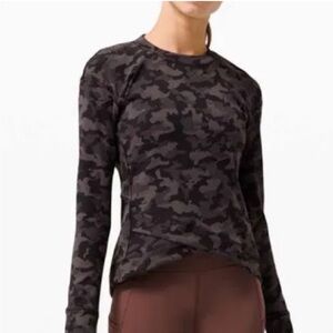 Lululemon camo long sleeve top